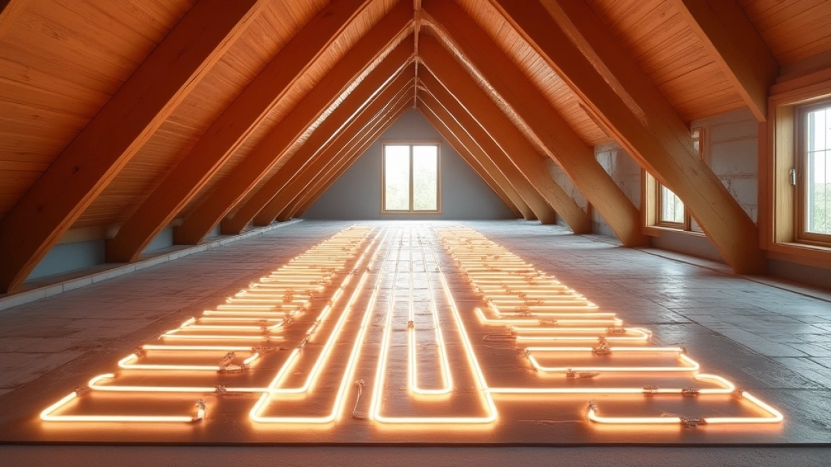 Ogrzewanie podłogowe na stropie drewnianym