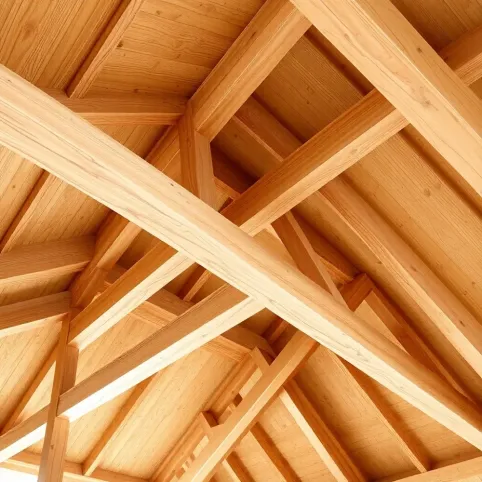 Jakie belki na strop drewniany 7m