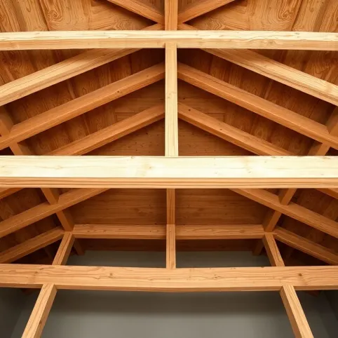 Jakie belki na strop drewniany 9m