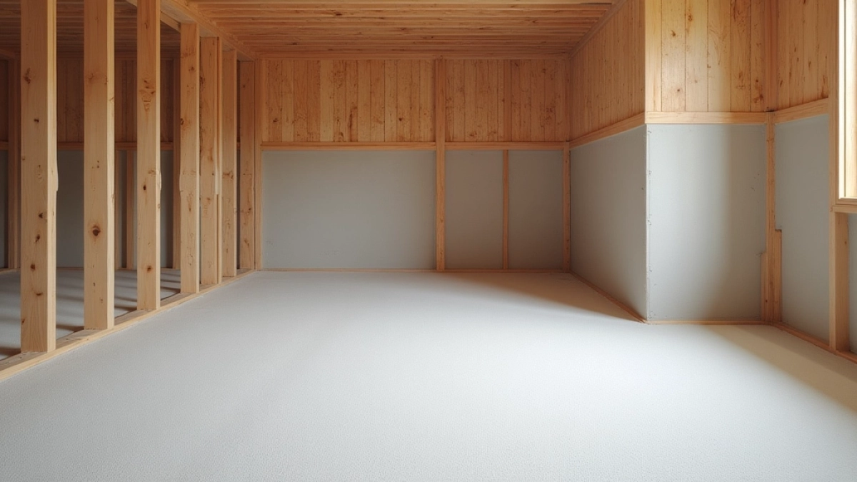 Suchy jastrych na stropie drewnianym